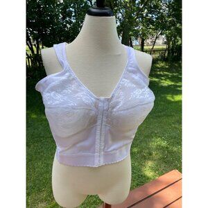 Glamorise Womens Lace Bustier Top White Size 42C Style 9803 Made In Dominican Re